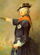 antoine pesne Frederick II of Prussia as general oil painting reproduction